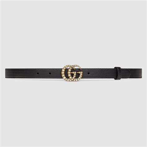 gucci pearl double g buckle belt